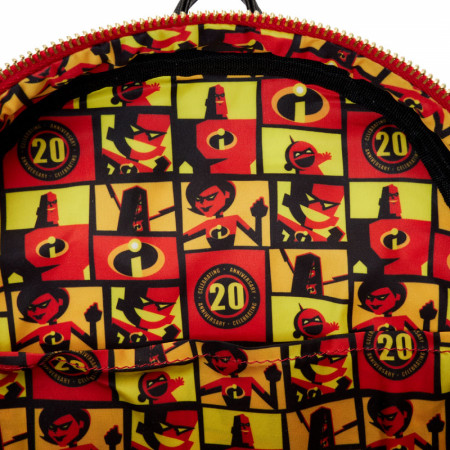 The Incredibles 20th Anniversary Light-Up Mini Backpack By Loungefly